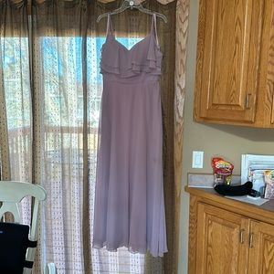 Kennedy Belle flowy, top cascading bridesmaid dress with pockets